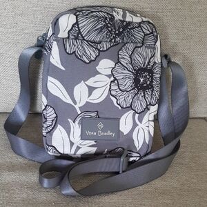Vera Bradley Charcoal Floral Crossbody Bag